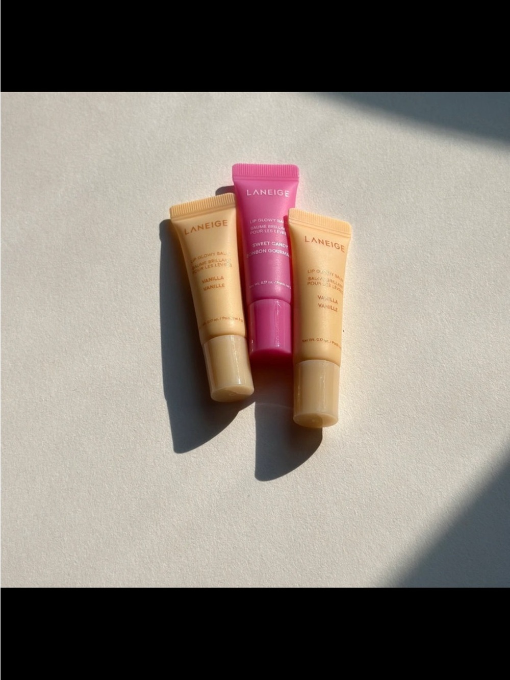 LANEIGE Mini sweet candy and vanilla - glowy balm bundle travel size